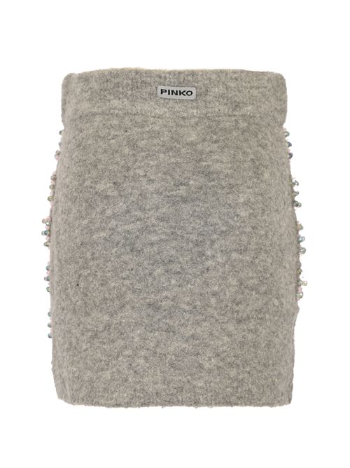 Minigonna Believe in maglia con ricamo gioiello PINKO | 105949 A2YEII2